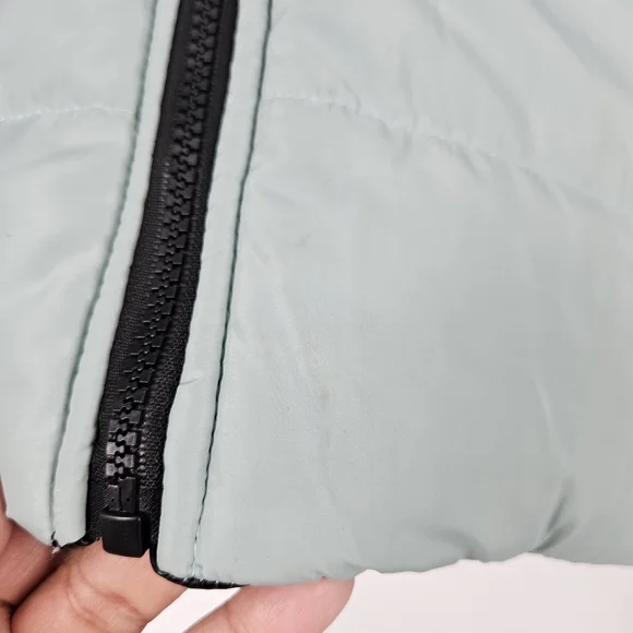 IVL Collective Revolve Black & Green Faux Leather Reversible Puffer Vest - Picture 7 of 14